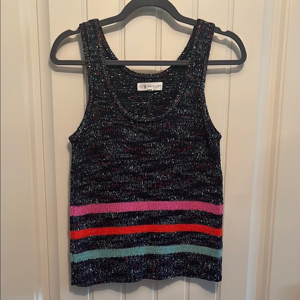 NWT Loft S Colorful Knit Tank Top